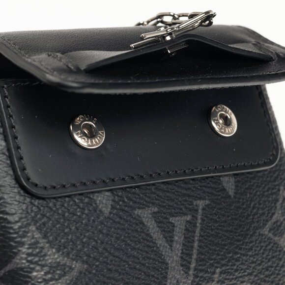 Louis Vuitton Mini Steamer Eclipse Monogram Canvas Pouch Bag - Picture 7 of 9